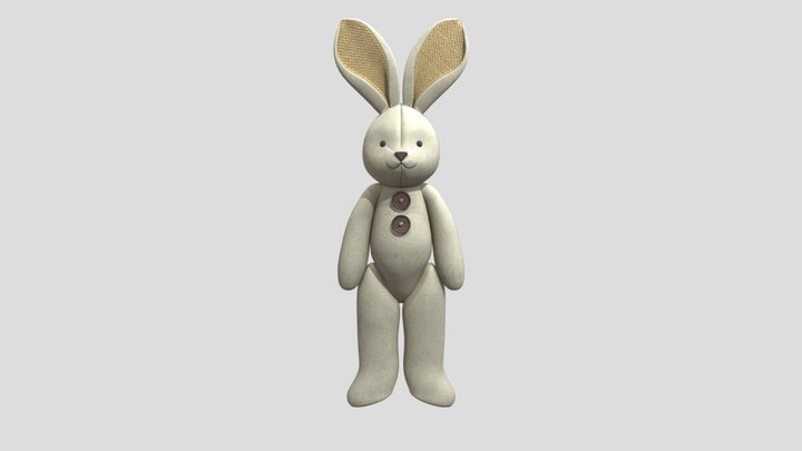 うさぎのぬいぐるみ 3D Model