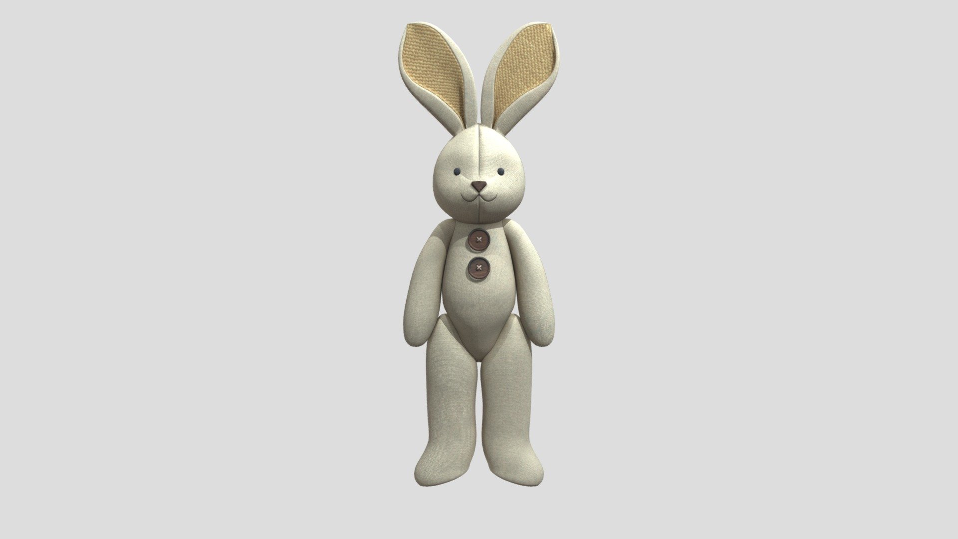 うさぎのぬいぐるみ - 3D model by studio1010 (@studio1010