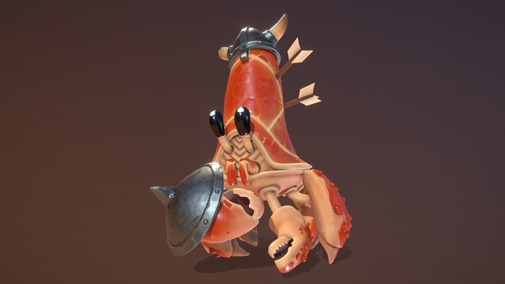 Armored Crab 3D Model