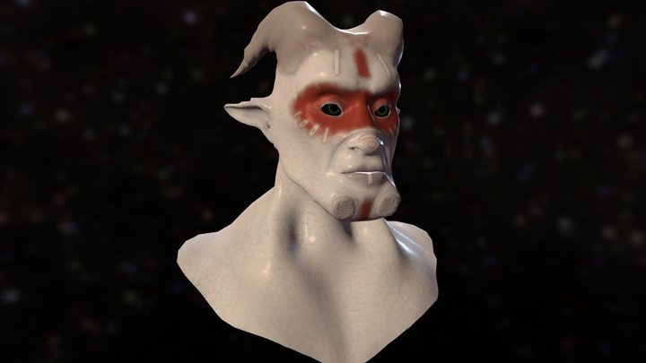 Facial Rigging Model 3D Model