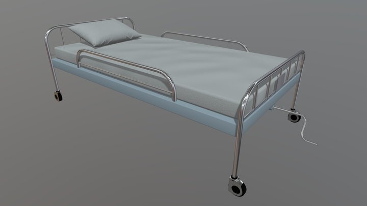 Hospital Bed 3D Model