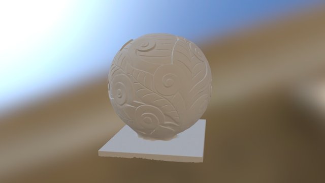 Stone Ball 3D Model