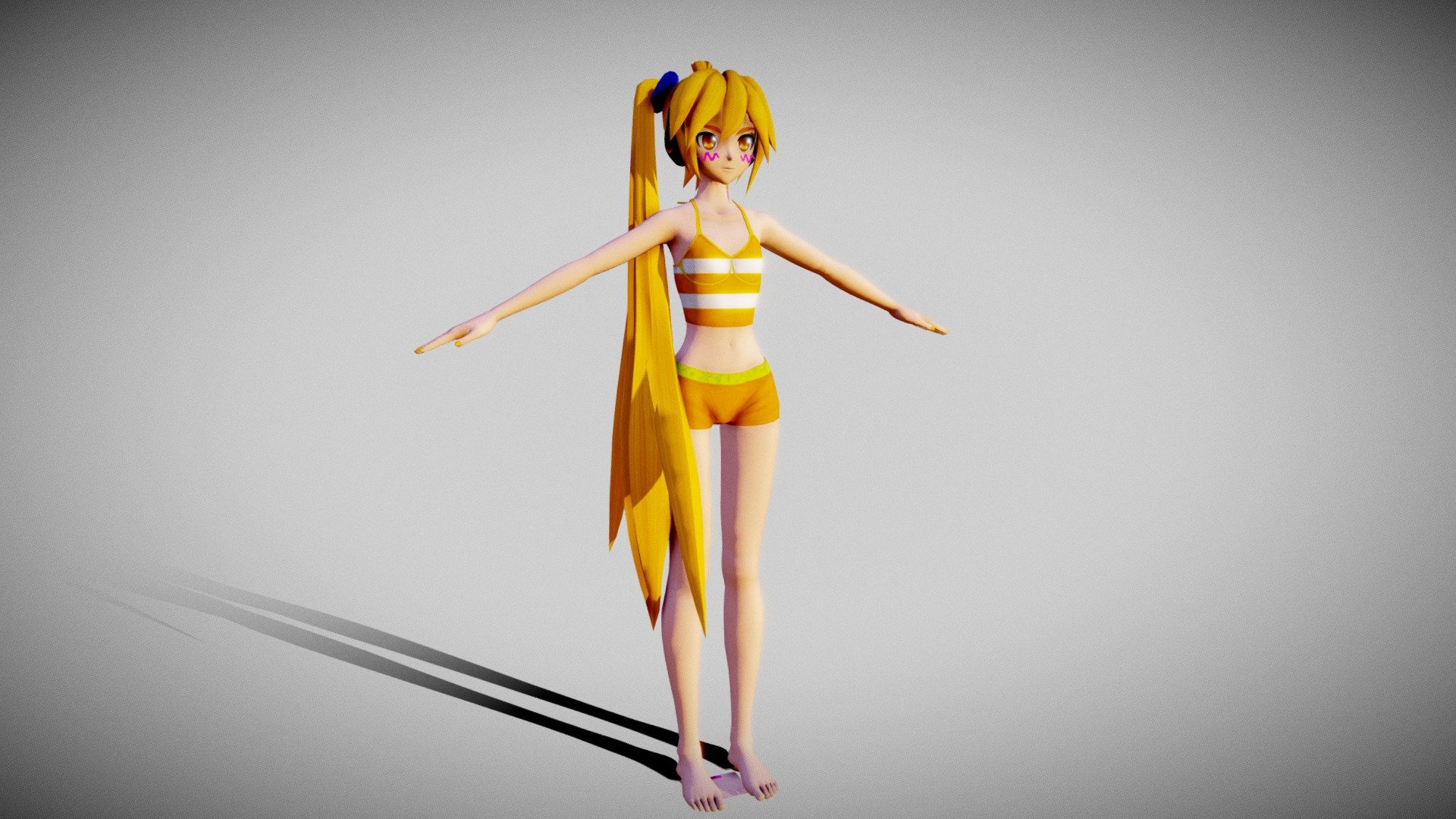 Akita Neru Swimwear Download Free 3d Model By 雨宮レン Oscar3dmodel Df6544c Sketchfab 4011