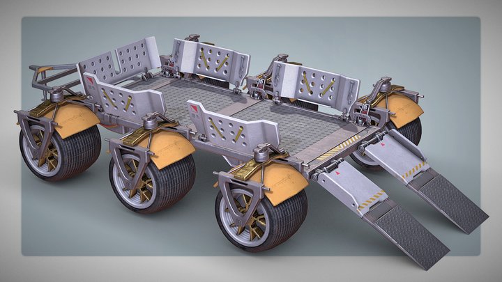 Mars Rover 3D Model