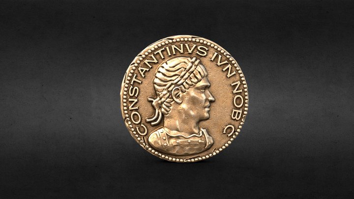 Roman Coin - Constantine II - Zbrush sculpt – Kostenloses 3D-Modell STL