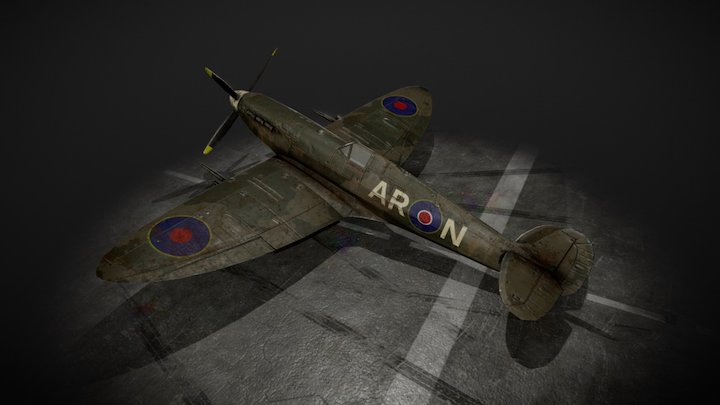 Sketchfab Texturing Challenge: Spitfire 3D Model