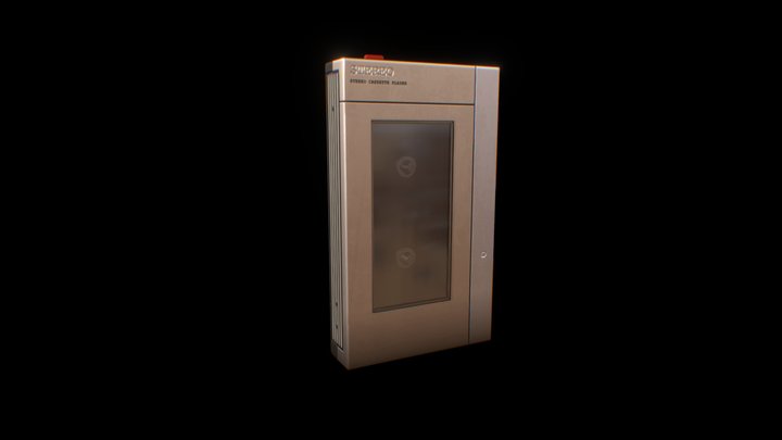 Stylized Cassette Player 3D Model