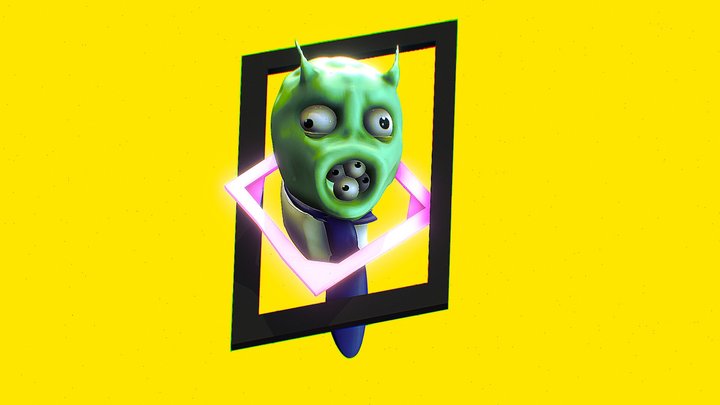 monster face 3D Model