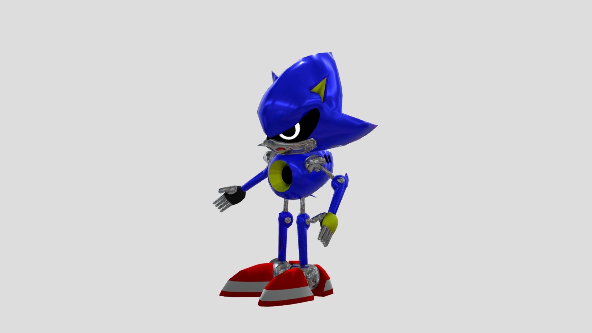 Metal Sonic Model from the Concept and development artwork set for