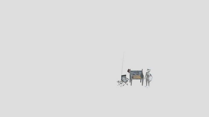 By The Ocean - 2 More detailed props 3D Model