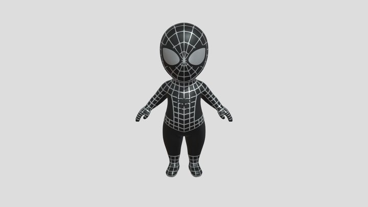 Lopoly_Chibi_Spiderman 3D Model