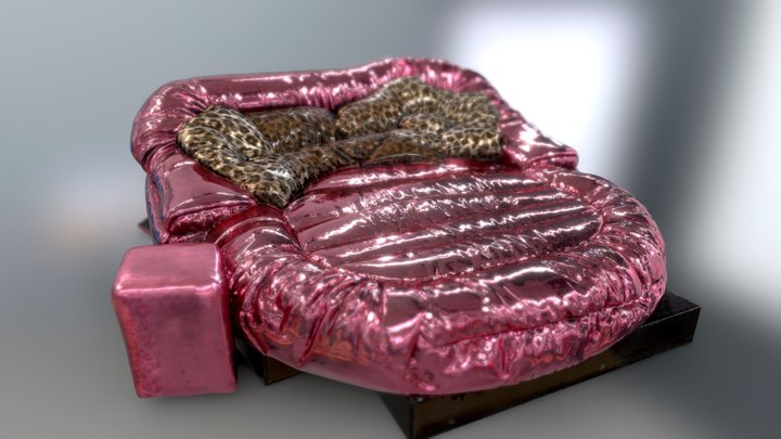 pink sofa bed – Modello 3D gratuito STL