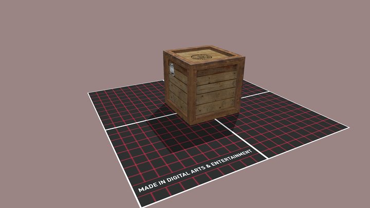 Crate 3D Model