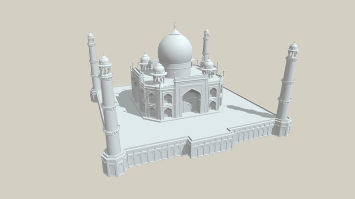 Taj Mahal 3D Model