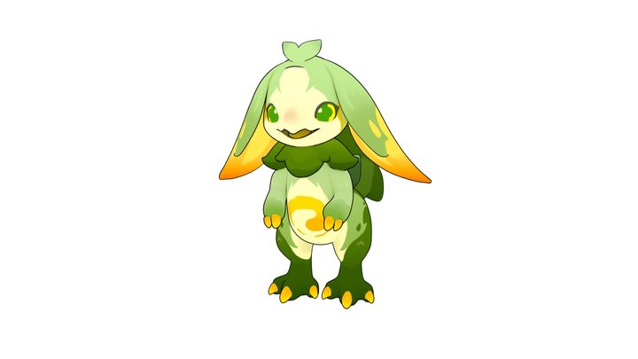Genshin Impact_Yumkasaur Whelp 3D Model