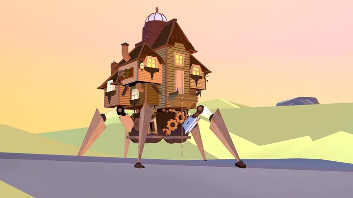 Casa mecánica 3D Model