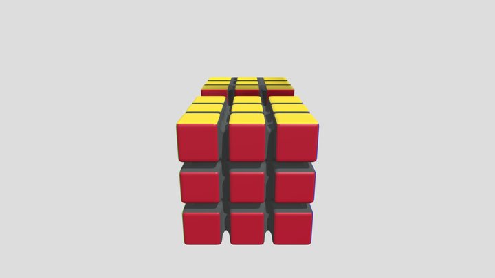 High Low Poy Cubes 3D Model