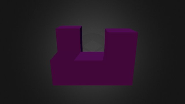 Puzzle Cube Purple 3D Model