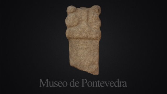 Fragmento de ara romana do Castro de As Cidades