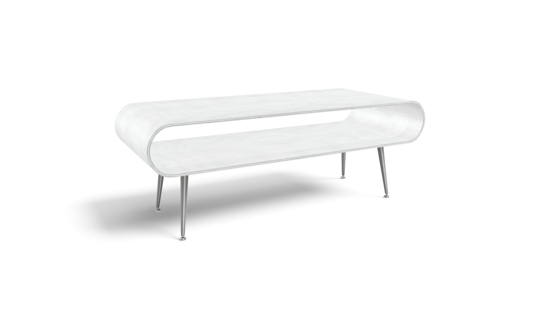 Hooper Storage Coffee Table, White — Sketchfab embed 3D viewer
