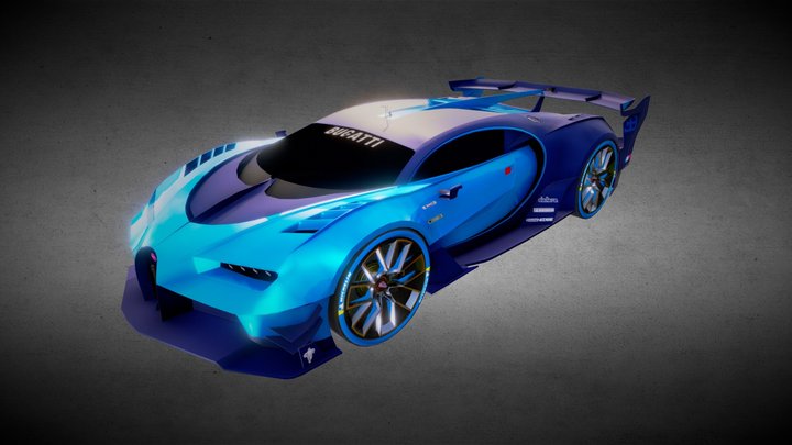Bugatti Vision Gran Turismo(Game car) 3D Model