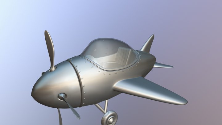 Toy Plane 3D Model