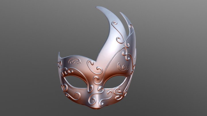Venetian Mask 1 3D Model
