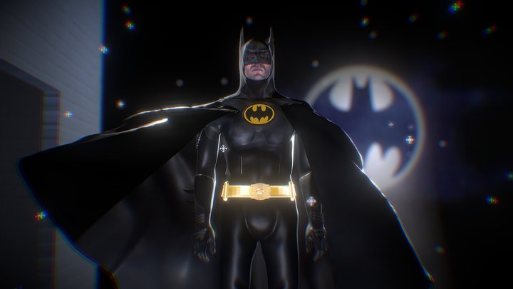 Full body rendition of me dressed as Batman 3D Model