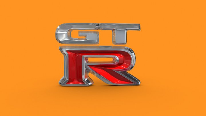 GT-R logo 3D Model