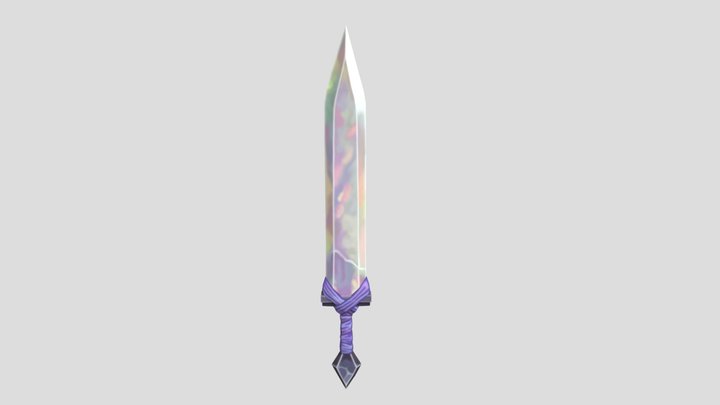 Pastel Sword 3D Model