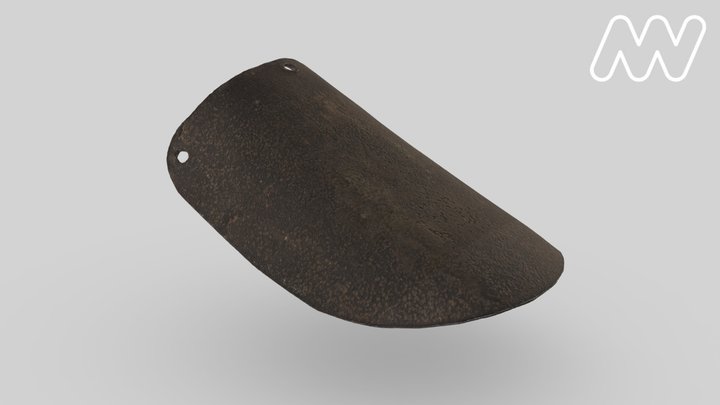 ST34895 Ned Kelly, Shoulder Plate, circa 1880 3D Model