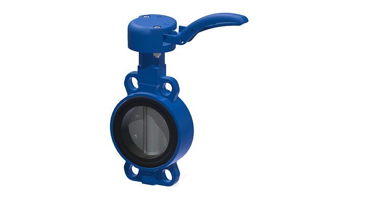 Sylax 3 Wafer Butterfly Valves with SS disc 3D Model