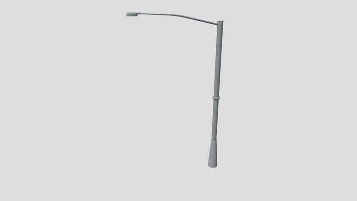 Street Light Pole – Low Poly / Game Ready – Free 3D Model