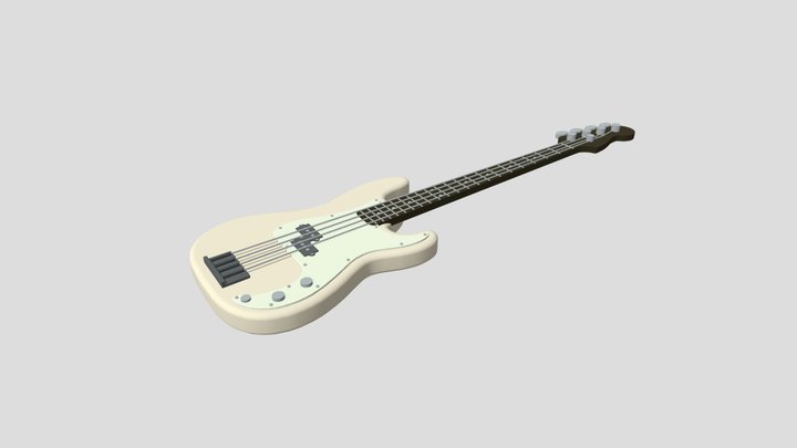 Bass Guitar 3D Model