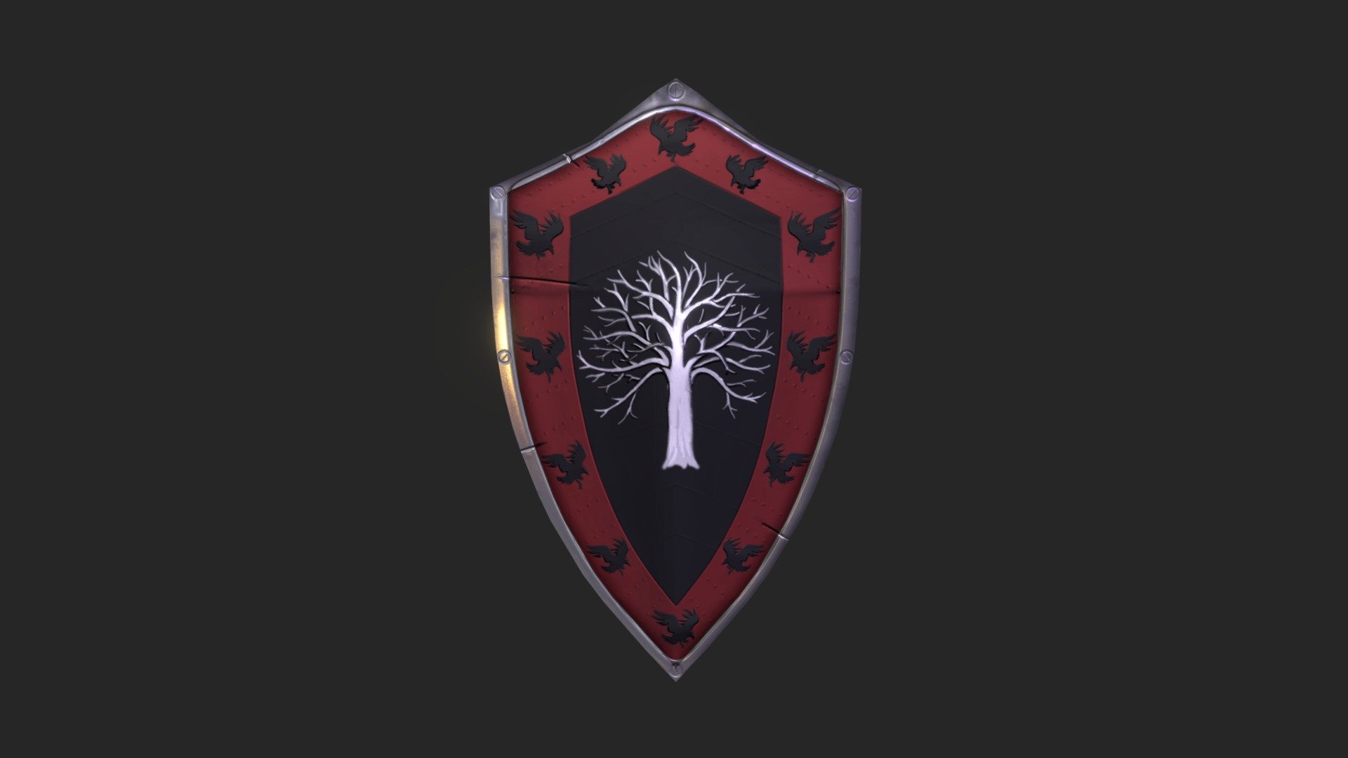 Blackwood Shield (Game of Thrones) Download Free 3D model by Ismaele