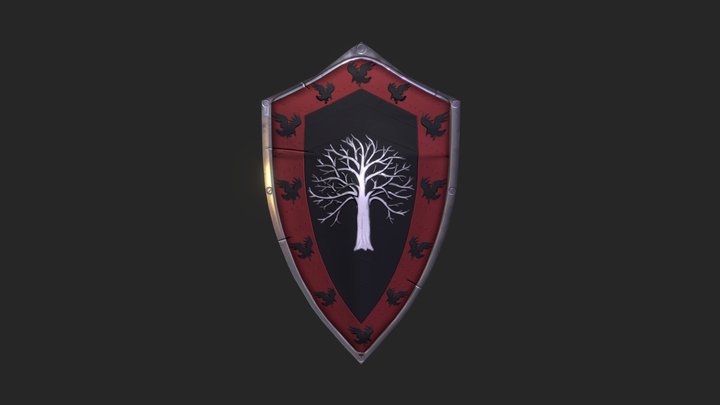 Blackwood Shield (Game of Thrones) 3D Model