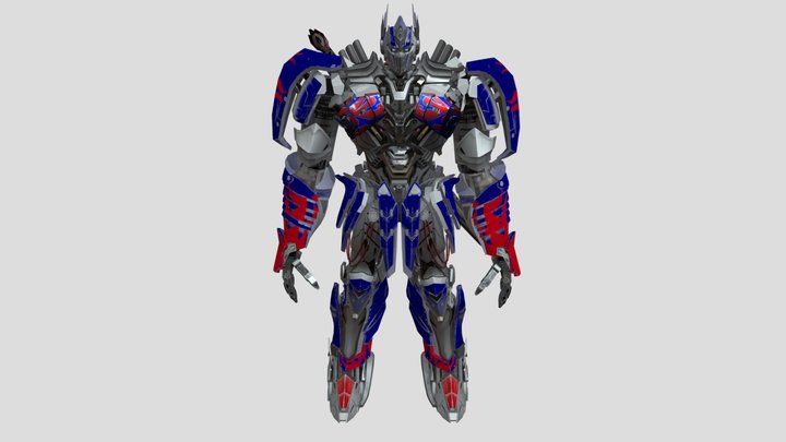 Knight Optimus Prime with improved textures 3D Model