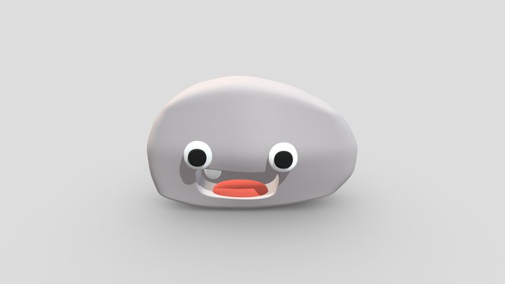 Roca con lobotomia 3D Model