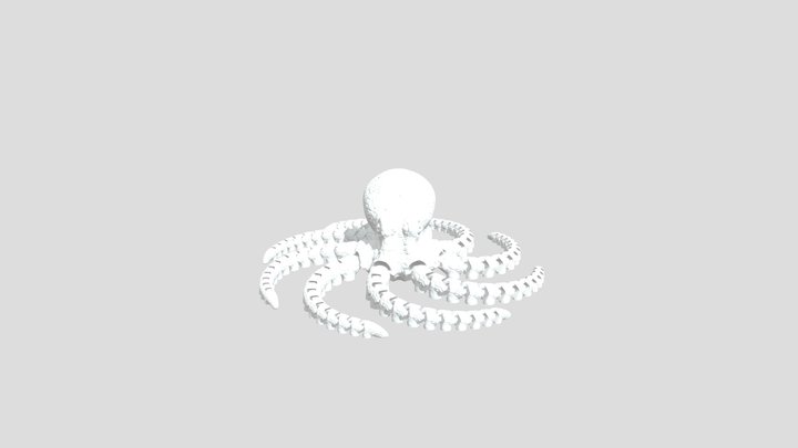 Articulated Octopus - Life-like Octopus Toy 3D Model
