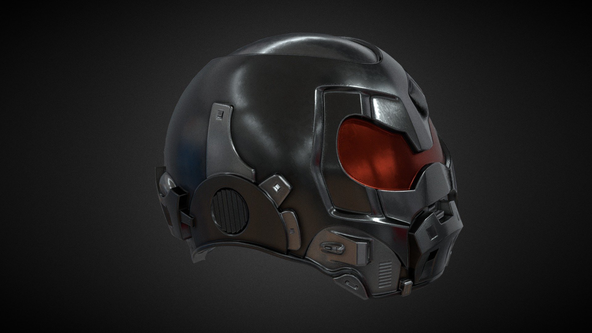 Black helmet 2 - Download Free 3D model by 3DWorkbench [df7b04e ...