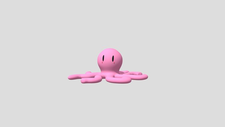 Cute octopus 3D Model