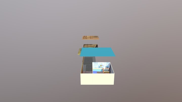 Môi Trường_Mom And Chicken 3D Model