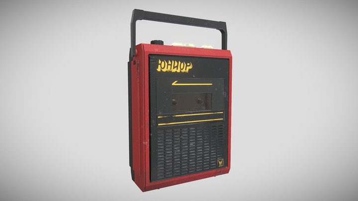 Soviet Tape Recorder "Юниор" 3D Model