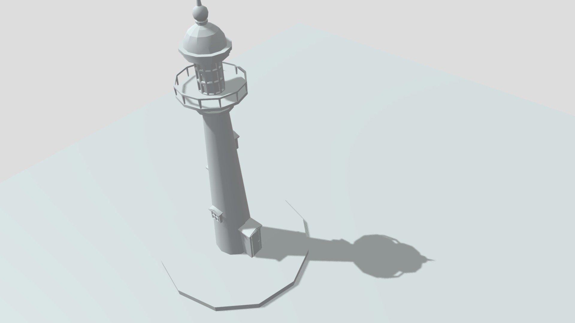 Low Poly Lighthouse Model