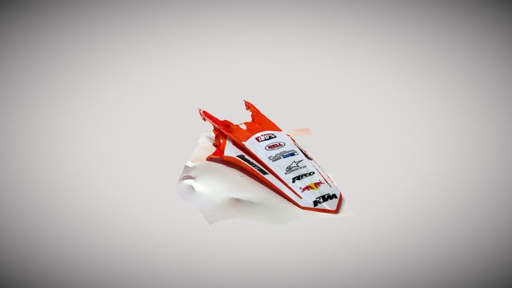 2016 ktm rear fender2 3D Model
