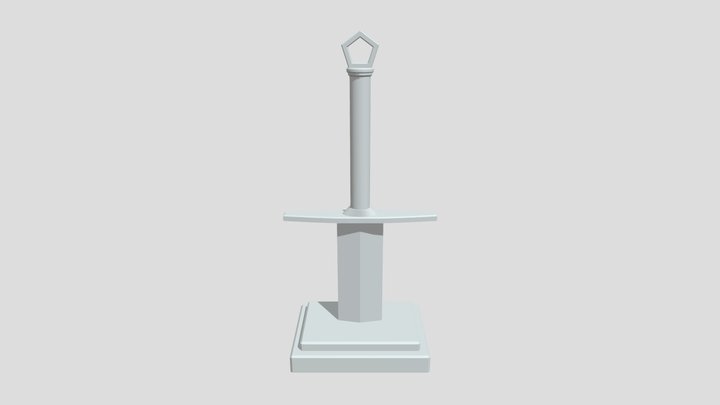 Sword Monument 3D Model