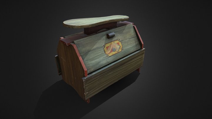 Shoe Shine Box 3D Model