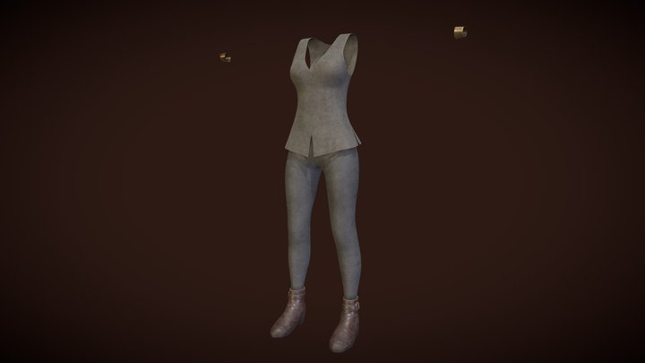 Female 03 - Fantasy Clothing 3D Model