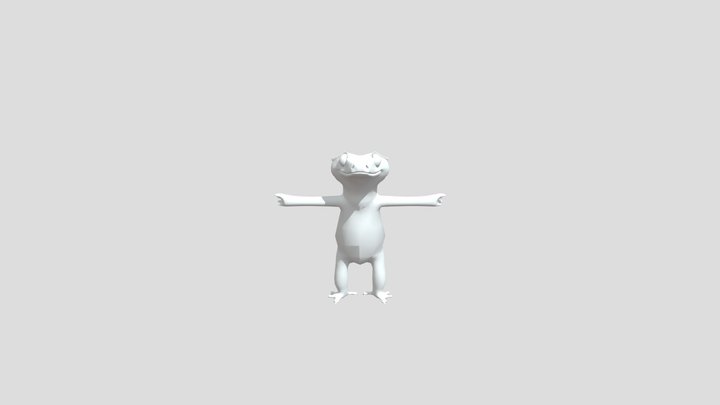 Crested Gecko (オウカンミカドヤモリ) 3D model 3D Model