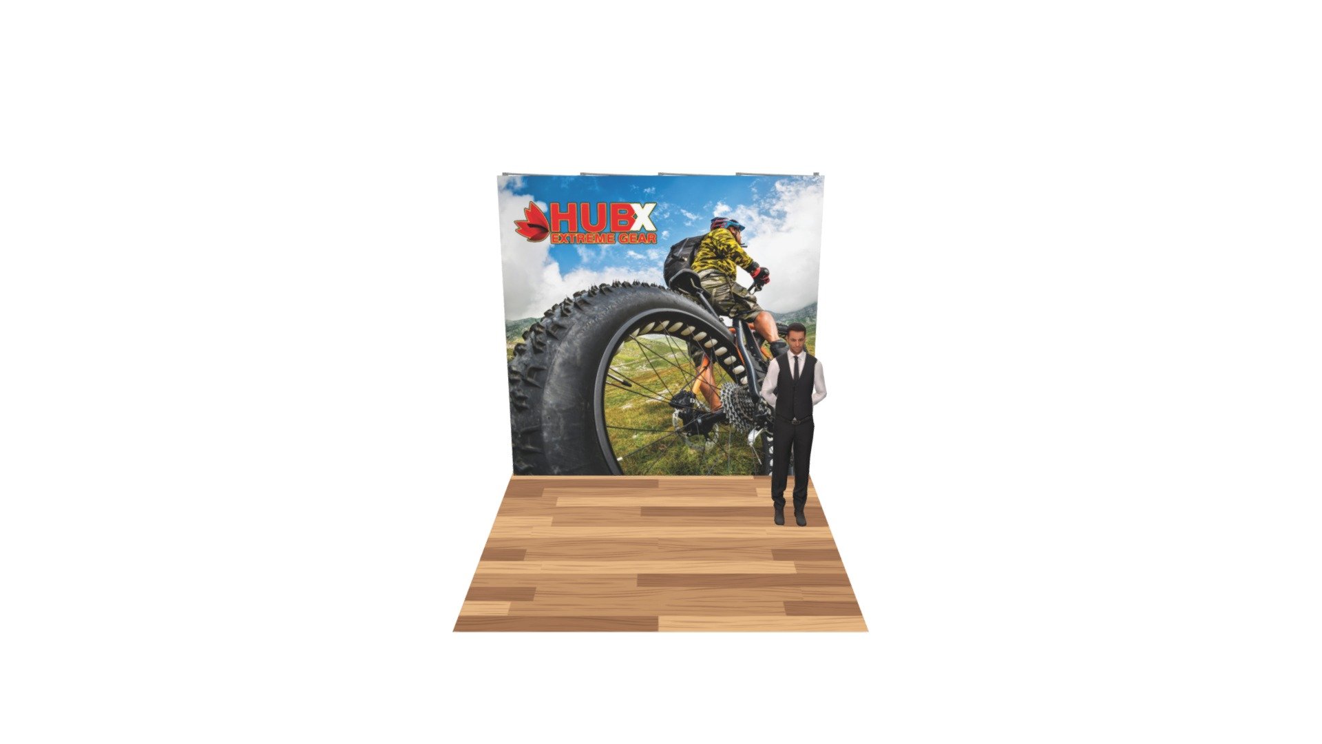 RPL 10ft X 10ft Straight Display No Endcaps
